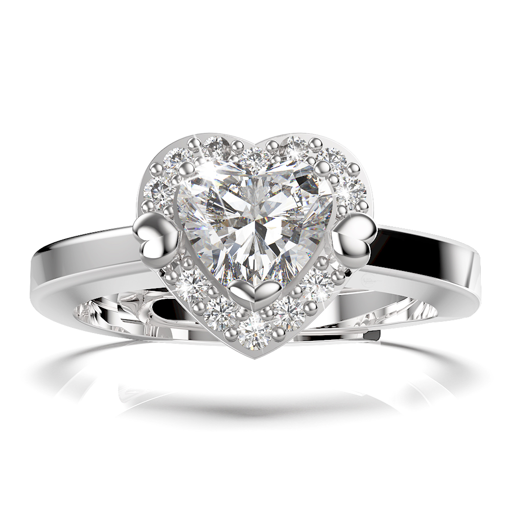 Solid 925 Sterling Silver Kindrea Heart Ring - Image 2