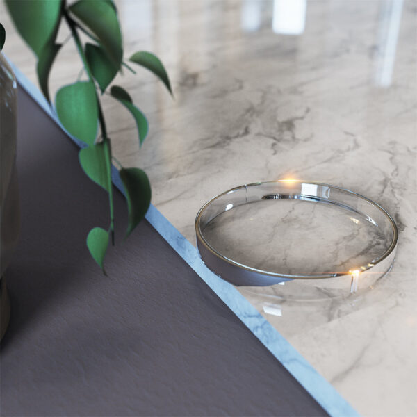 Solid 925 Sterling Silver Bold Bangle 6mm - Image 3