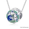 Solid 925 Sterling Silver Colorful Peacock Animal Pandora Inspired Charm - Image 5