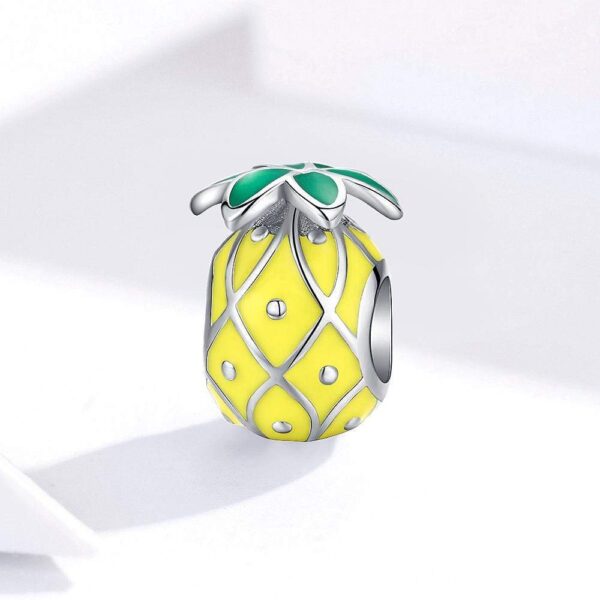 Solid 925 Sterling Silver Pineapple Fruit Pandora Inspired Charm - Image 4
