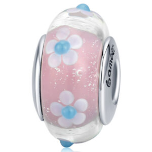 Solid 925 Sterling Silver Pandora Floral Inspired Charm