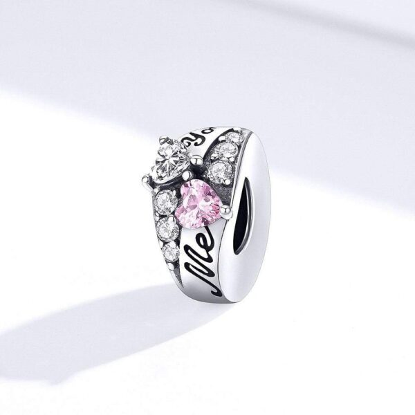 Solid 925 Sterling Silver Me Heart Love You Pandora Inspired Charm - Image 4