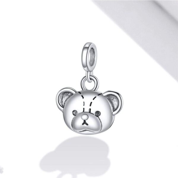 Solid 925 Sterling Silver Teddy Bear Pandora Inspired Charm - Image 4