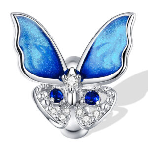 Solid 925 Sterling Silver Butterfly Fly Away Pandora Inspired Charm