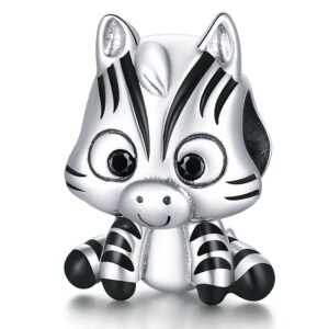 Solid 925 Sterling Silver Baby Zebra Pandora Inspired Charm