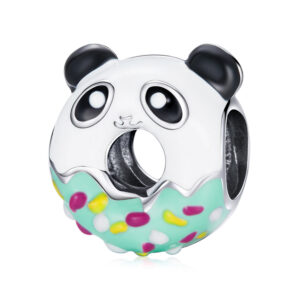 Solid 925 Sterling Silver Bear Panda Pandora Inspired Charm