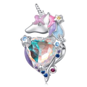 Solid 925 Signature Silver Mystic Majesty Unicorn Charm