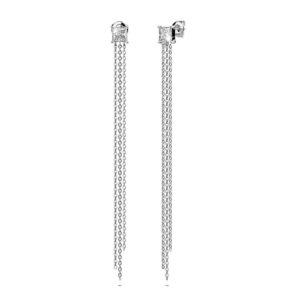 Solid 925 Sterling Silver Khloe Chandelier Earrings