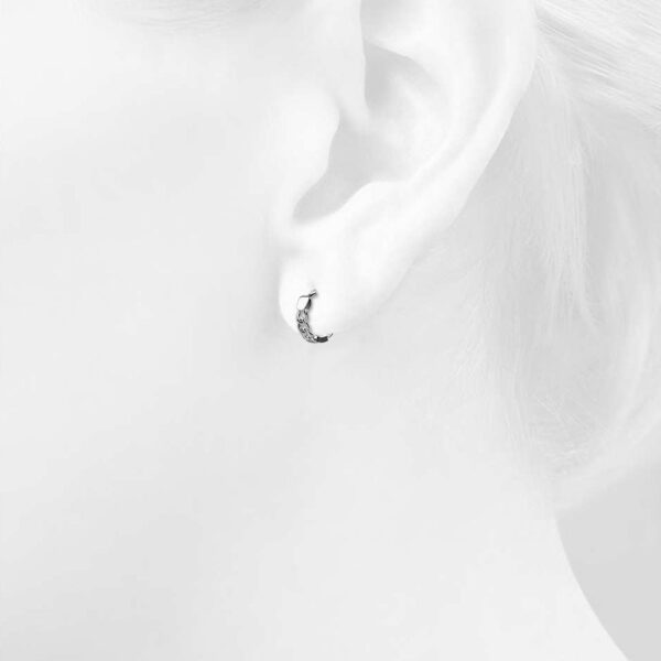 Solid 925 Sterling Silver Hoops of Lean Chains - Image 4