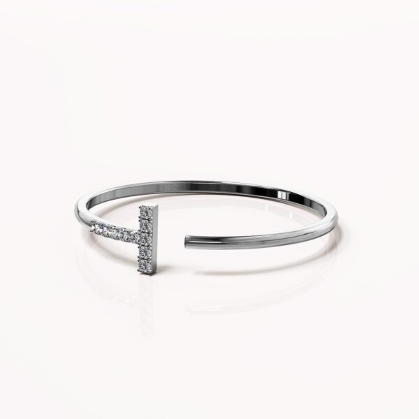 Solid 925 Sterling Silver Cleo Adjustable Stacking Ring - Image 2