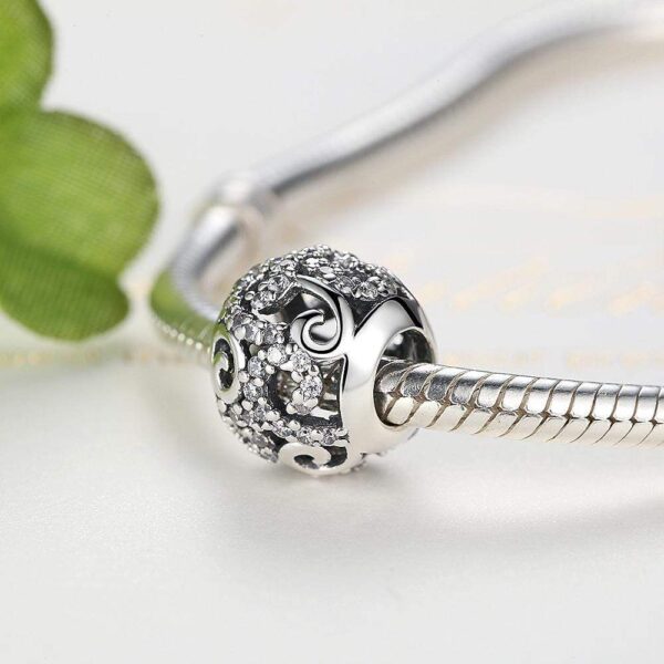 Solid 925 Sterling Silver Preciosa Czech Crystals Charm - Image 2