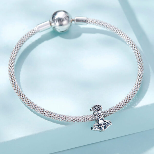 Solid 925 Signature Silver Pirate's Missing Anchor Charm - Image 5