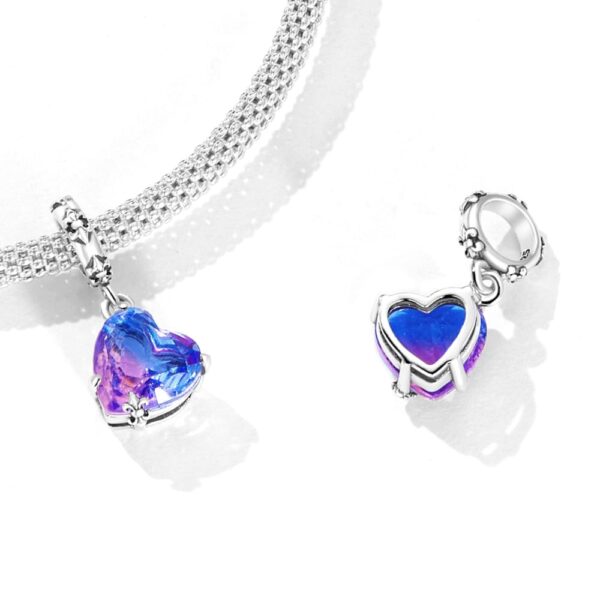 Solid 925 Signature Silver Love In The Galaxy Charm - Image 2