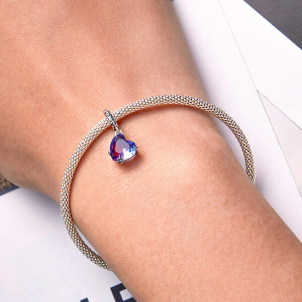 Solid 925 Signature Silver Love In The Galaxy Charm - Image 5