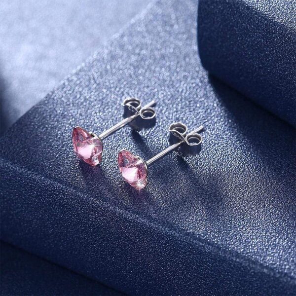 Solid 925 Sterling Silver Shape of Wings Embellished with SWAROVSKI¬Ã† Crystals - Image 2