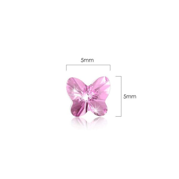 Solid 925 Sterling Silver Shape of Wings Embellished with SWAROVSKI¬Ã† Crystals - Image 3