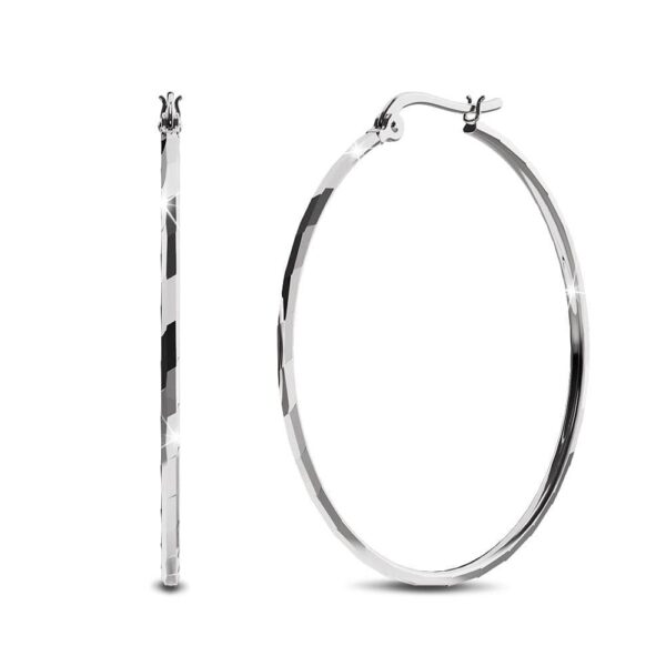 Solid 925 Sterling Silver Sophia Hoop Earrings