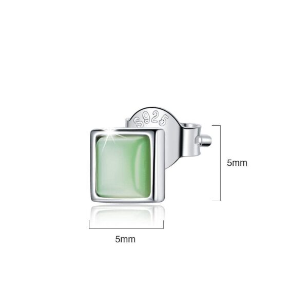 Solid 925 Sterling Silver Clarity in Ocado Stud Earrings - Image 6