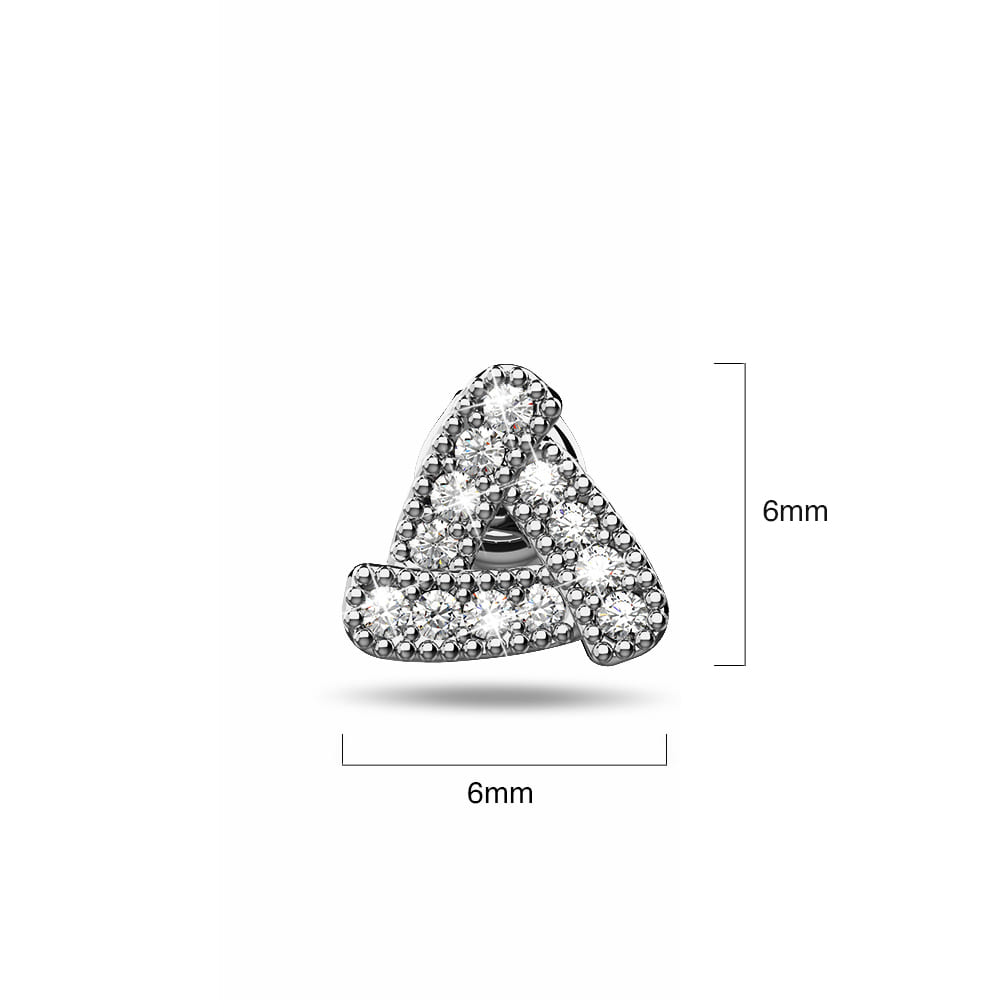 Trinity Zircon Pavé Stud Earrings - Image 4