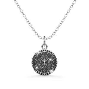 Solid 925 Sterling Silver Timeless Fractal Pendant