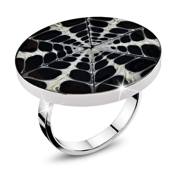 Solid 925 Sterling Handmade Silver Spider Web Ring