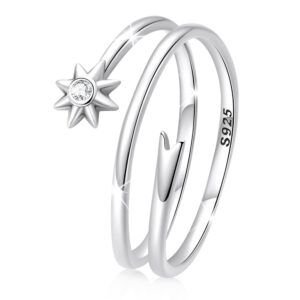 Solid 925 Sterling Silver Spinny Bloom Ring