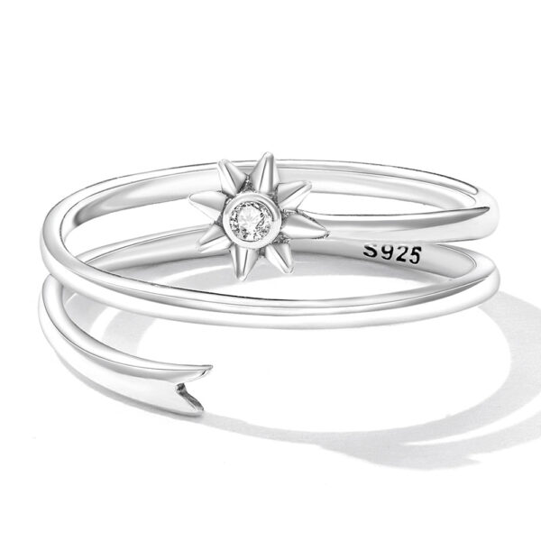 Solid 925 Sterling Silver Spinny Bloom Ring - Image 2