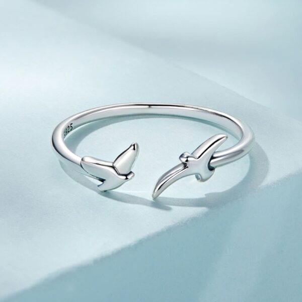 Solid 925 Signature Silver On The Blue Sky Ring - Image 2