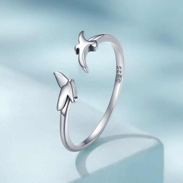 Solid 925 Signature Silver On The Blue Sky Ring - Image 3
