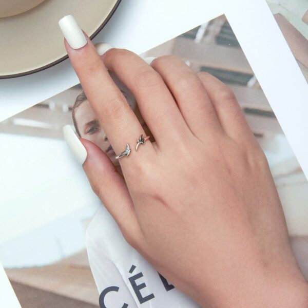 Solid 925 Signature Silver On The Blue Sky Ring - Image 4