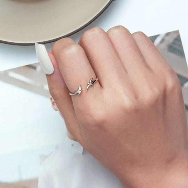 Solid 925 Signature Silver On The Blue Sky Ring - Image 5