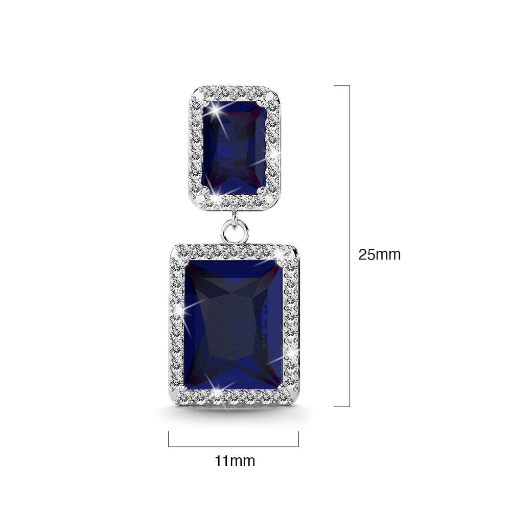 Leticia Bloom Earrings in Sapphire - Image 5