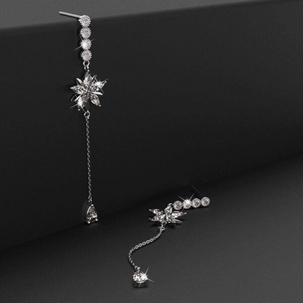 Ida Bloom Earrings Clear - Image 2
