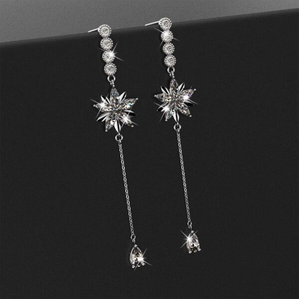 Ida Bloom Earrings Clear - Image 3