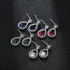 Fenella Bloom Earrings in Sapphire - Image 3