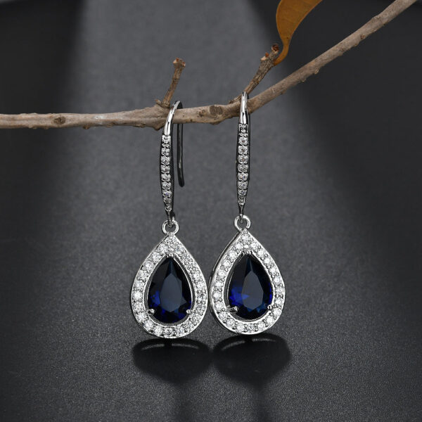 Kate Bloom Earrings in Sapphire - Image 2