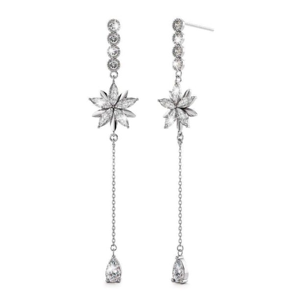 Ida Bloom Earrings Clear