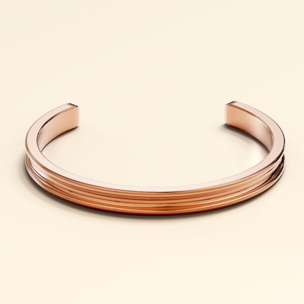 Lisa Luxe Cuff Bangle Rose Gold - Image 4