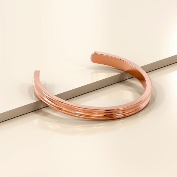 Lisa Luxe Cuff Bangle Rose Gold - Image 3