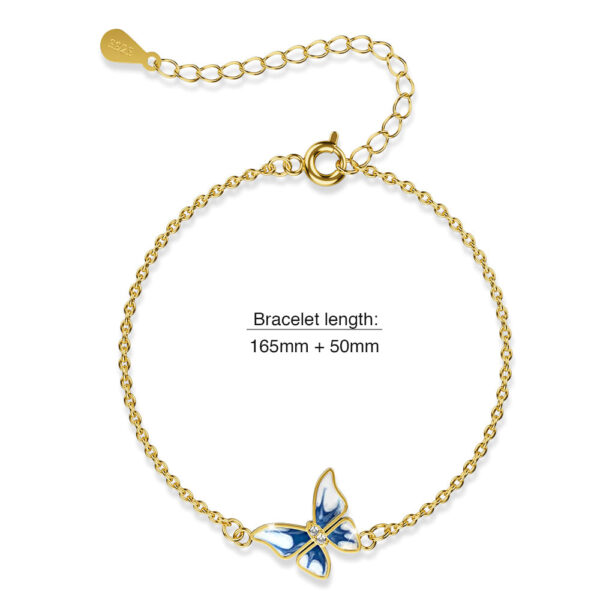 Alice Butterfly Gold Stainless Steel Bracelet - Image 8