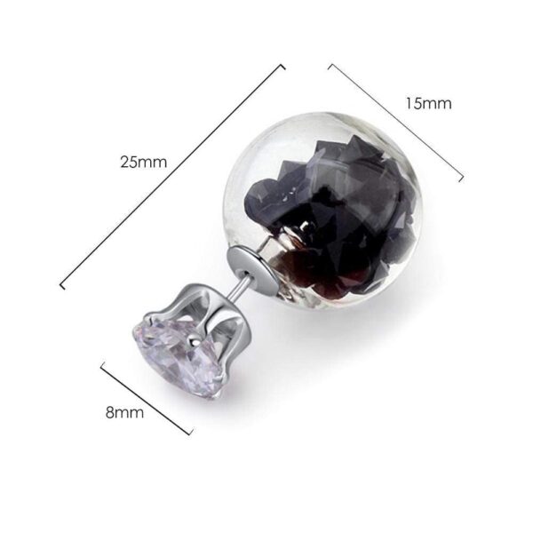 Stardust Bubble Earrings Black - Image 2