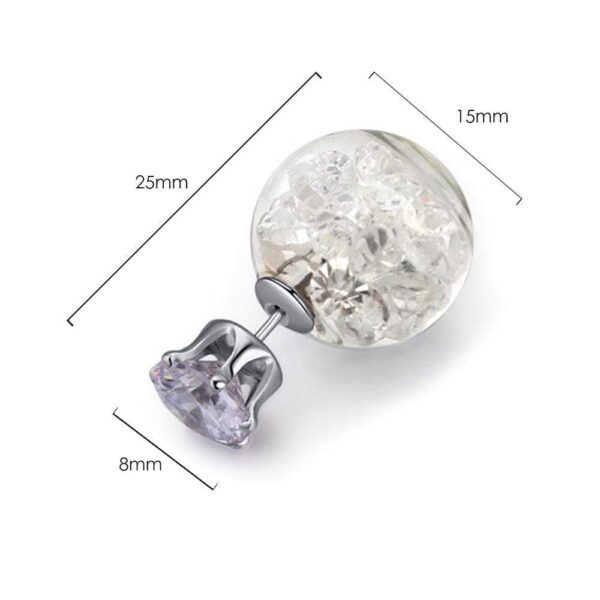 Stardust Bubble Earrings Clear - Image 2