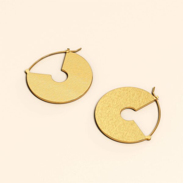 Grande Gold Hoop Earrings - Image 3