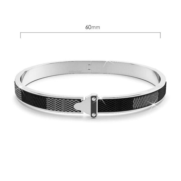 Elaine White Gold Bangle - Image 3