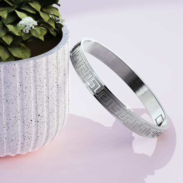 Leonardo Bangle White Gold - Image 3