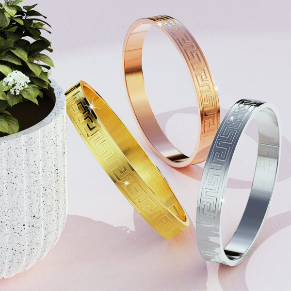 Leonardo Bangle White Gold - Image 4