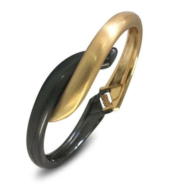 Carlow Mix in Gold and Gun Black Bracelet - Image 2