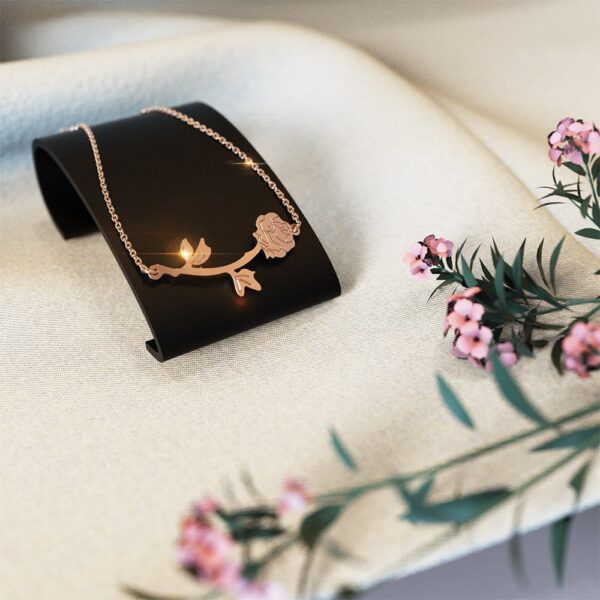 One Piece Rose Bracelet in Rose Gold Layered Steel Jewellery - Image 3