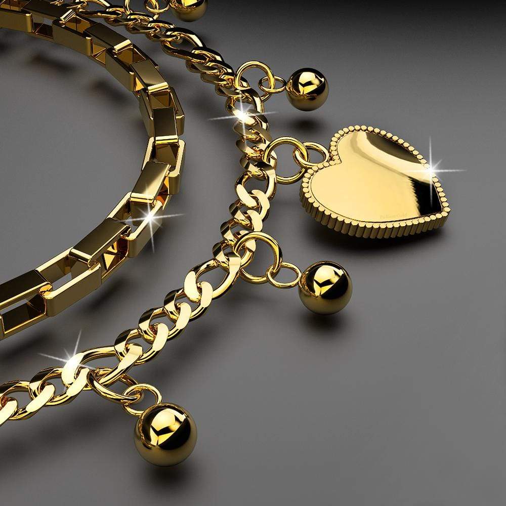 Signature Love in Gold Layered Steel Jewellery - Image 2