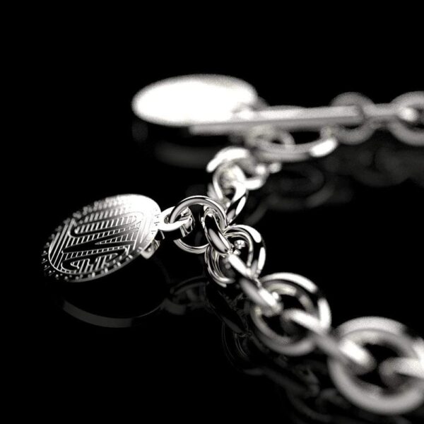 Aussie Coin White Gold Layered Bracelet - Image 4